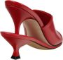 Jacquemus Rode Leren Dubbele Hak Sandalen Red Dames - Thumbnail 7