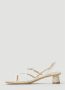 Jacquemus Gesp Lederen Plateau Sandalen White Heren - Thumbnail 3