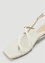 Jacquemus Gesp Lederen Plateau Sandalen White Heren - Thumbnail 5