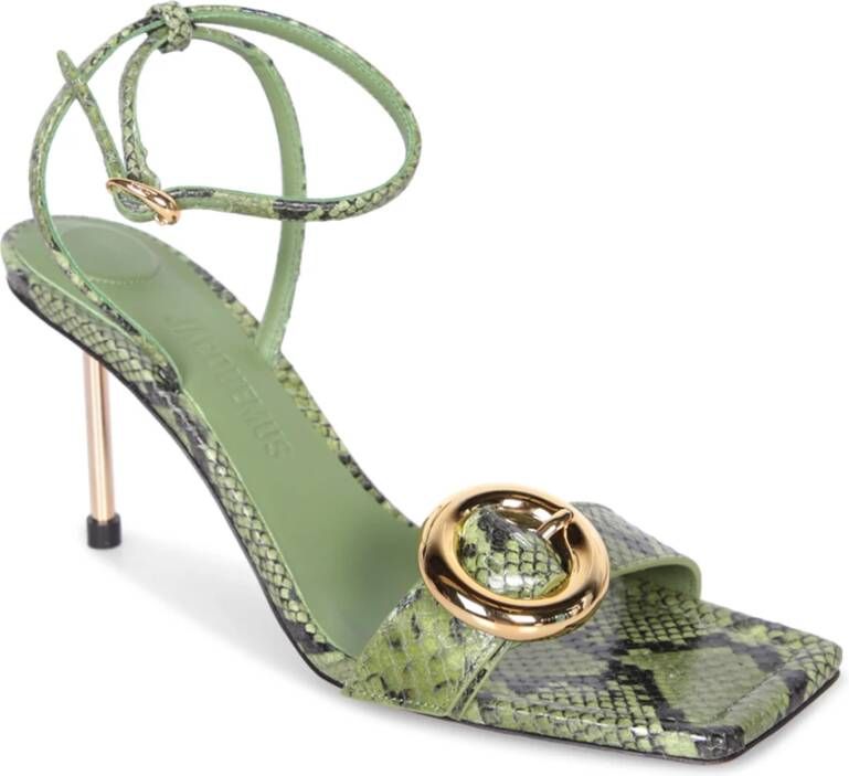 Jacquemus Groene Sandalen Verhogen Stijl Statement Green Dames