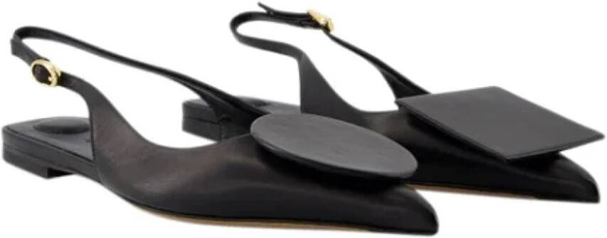 Jacquemus Leather flats Black Dames