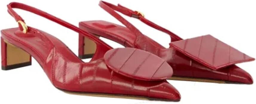 Jacquemus Leather heels Red Dames