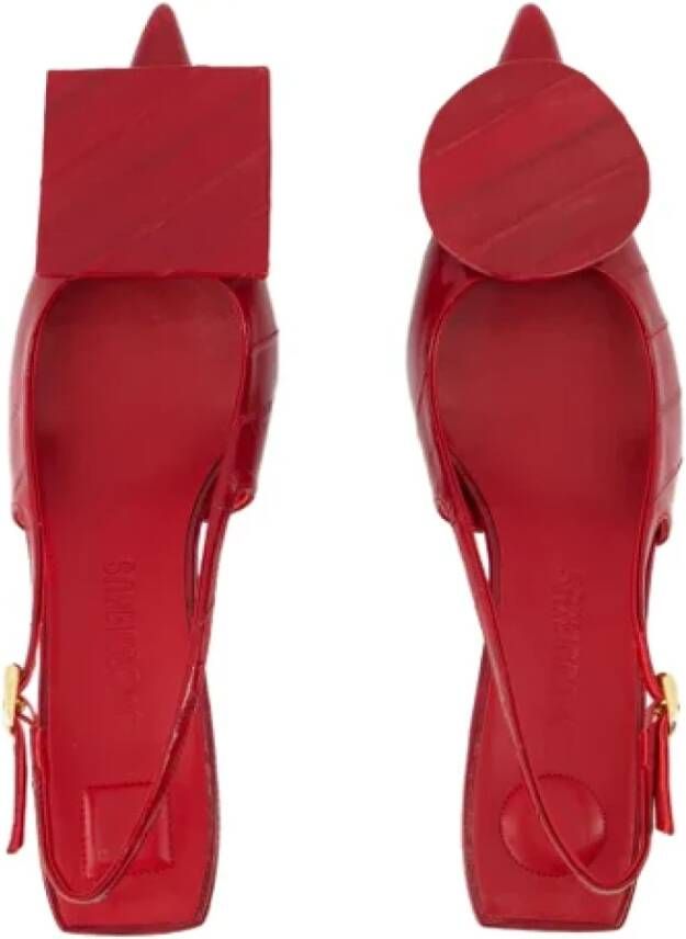 Jacquemus Leather heels Red Dames