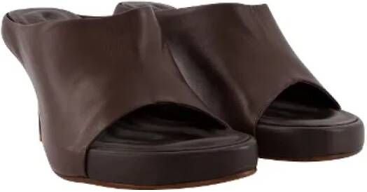 Jacquemus Leather mules Brown Dames