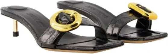 Jacquemus Leather sandals Black Dames