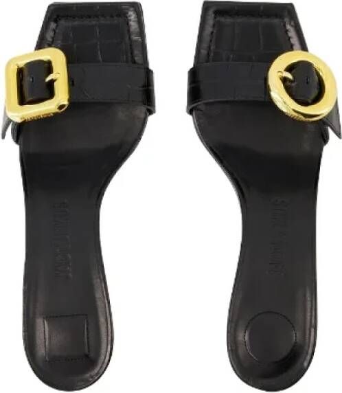 Jacquemus Leather sandals Black Dames