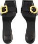 Jacquemus Zwarte krokodillenleren hakken sandalen Black Dames - Thumbnail 4