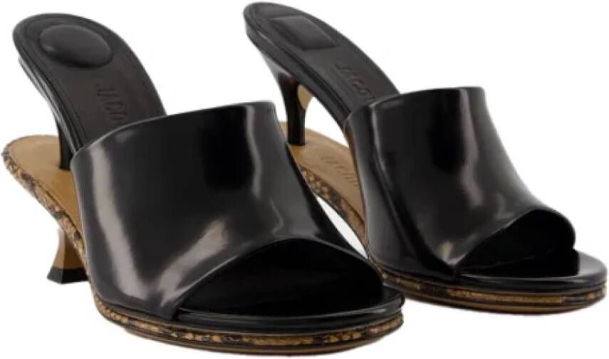 Jacquemus Leather sandals Black Dames