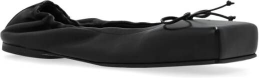 Jacquemus Leren balletflats Black Dames