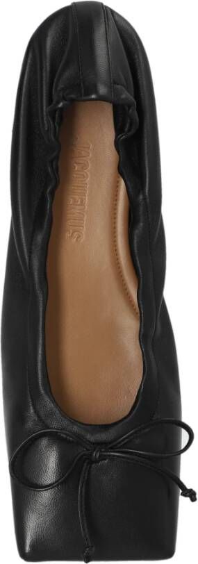 Jacquemus Leren balletflats Black Dames