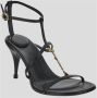 Jacquemus Leren Sandalen Pralu Black Dames - Thumbnail 2