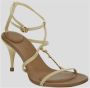 Jacquemus Luxe Leren Hoge Hak Sandalen Beige Dames - Thumbnail 2