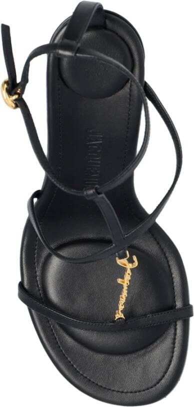 Jacquemus Pralu hak sandalen Black Dames