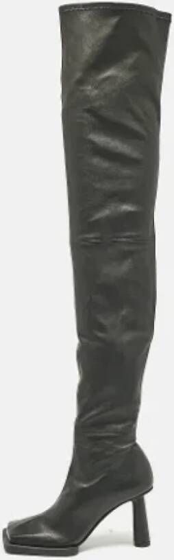 Jacquemus Pre-owned Leather boots Black Dames