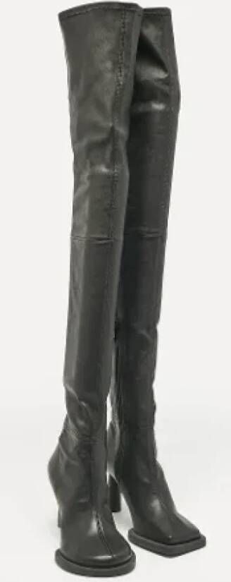 Jacquemus Pre-owned Leather boots Black Dames