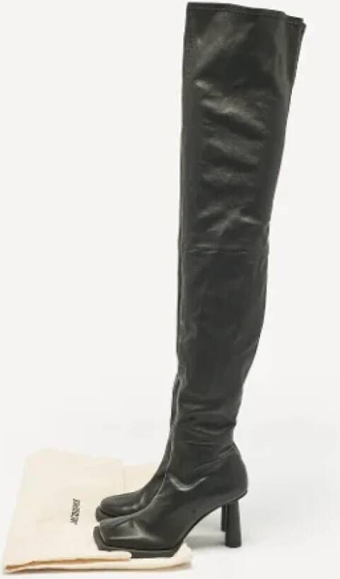 Jacquemus Pre-owned Leather boots Black Dames