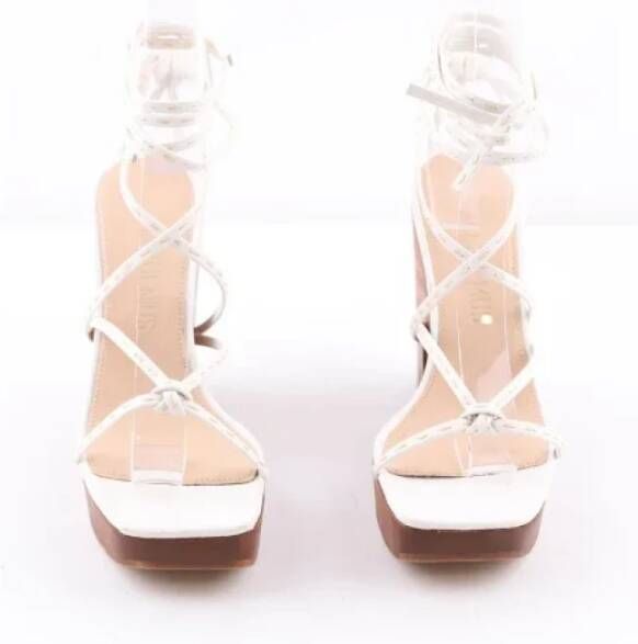 Jacquemus Pre-owned Leather heels White Dames