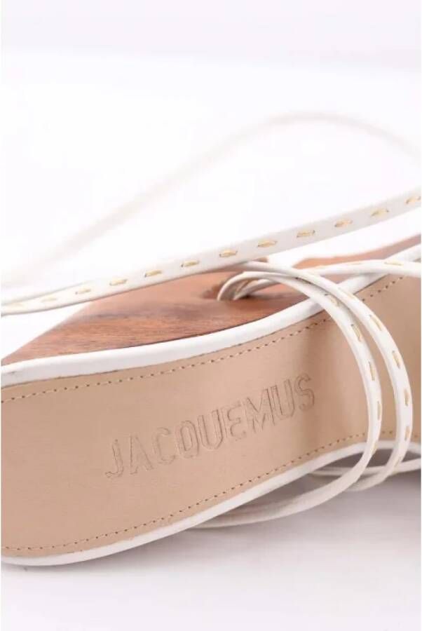 Jacquemus Pre-owned Leather heels White Dames