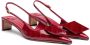 Jacquemus Hoge hakken Les Slingbacks Duelo B Pumps Leather in rood - Thumbnail 9