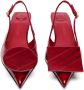 Jacquemus Hoge hakken Les Slingbacks Duelo B Pumps Leather in rood - Thumbnail 10