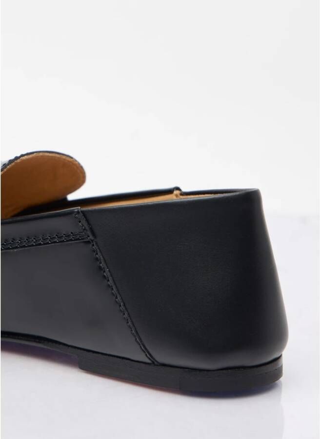 Jacquemus Vierkante Neus Leren Loafers Black Heren