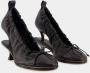 Jacquemus Pumps & high heels Les Doubles Ballerines Pumps Leather Black in zwart - Thumbnail 7