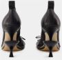 Jacquemus Pumps & high heels Les Doubles Ballerines Pumps Leather Black in zwart - Thumbnail 8