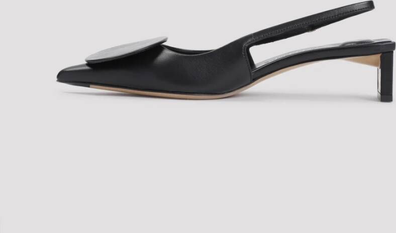 Jacquemus Zwarte Leren Pumps Verhogen Stijl Black Dames