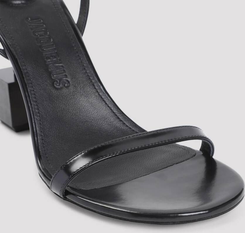 Jacquemus Zwarte Sandalen met 9cm Hak Black Dames