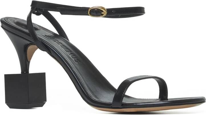 Jacquemus Zwarte Sandalen voor Vrouwen Black Dames