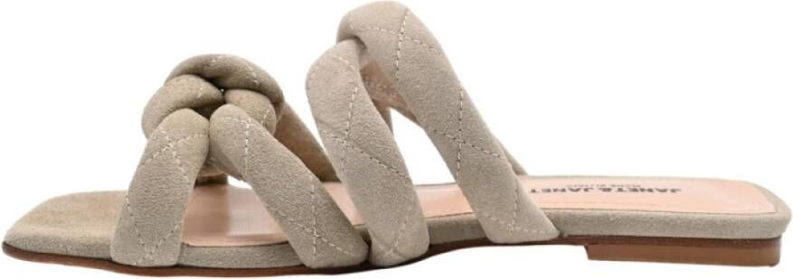 Janet & Janet Cassandra Ivory Sandalen Beige Dames