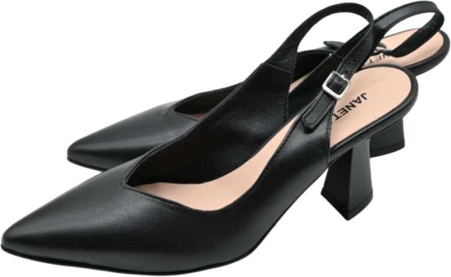 Janet & Janet Elegante Zwarte Hakken Black Dames