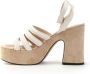 Janet & Janet High Heel Sandals White Dames - Thumbnail 4