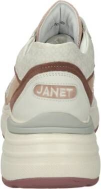 Janet & Janet Lage leren sneakers Multicolor Dames