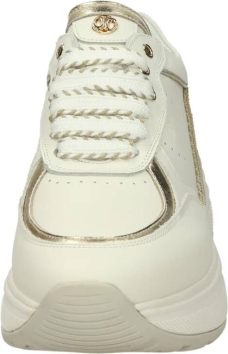 Janet & Janet Lage leren sneakers White Dames