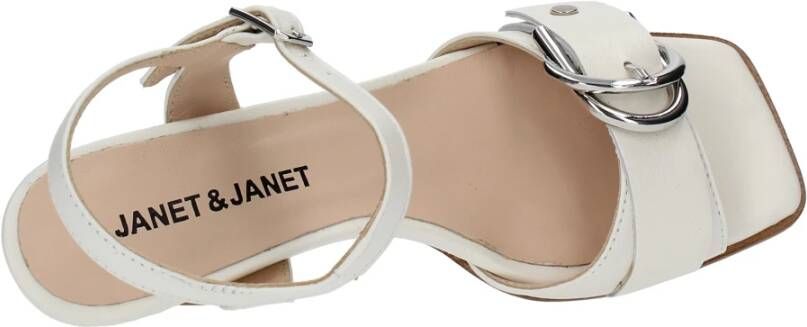 Janet & Janet Sandalen Wit White Dames