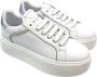 Janet & Janet Witte Leren Sneakers Chic Stijl White Dames - Thumbnail 2