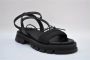 Janet & Janet Zwarte Kant Sandalen Ss21 Black Dames - Thumbnail 2