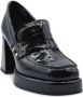 Janet & Janet Zwarte Naplak Loafers Black Dames - Thumbnail 2