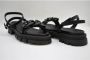 Janet & Janet Zwarte Vetersandalen Ss21 Black Dames - Thumbnail 3