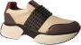 Jeannot Beige Leren Dames Sneakers Beige Dames - Thumbnail 2