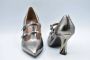 Jeannot Bohemia Dubbele Gesp Platte Schoenen Gray Dames - Thumbnail 3