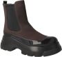 Jeannot Bruine Neopreen en Leren Bootie Brown Dames - Thumbnail 2