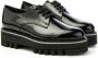 Jeannot Derby Veters Platform Schoenen Black Dames - Thumbnail 2