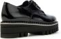 Jeannot Derby Veters Platform Schoenen Black Dames - Thumbnail 3