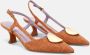 Jeannot Elegante Oranje Hak Pumps Orange Dames - Thumbnail 2