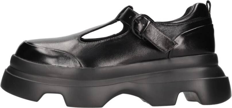 Jeannot Platte schoenen Zwart Black Dames