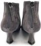 Jeannot Suede Zip Back Leather Effect Heels Gray Dames - Thumbnail 3