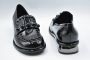 Jeannot Zwarte Veterschoenen met Platte Zool Black Dames - Thumbnail 3