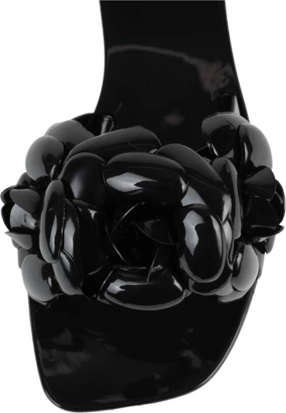 Jeffrey Campbell Bloemen Jelly Sandaal Black Dames